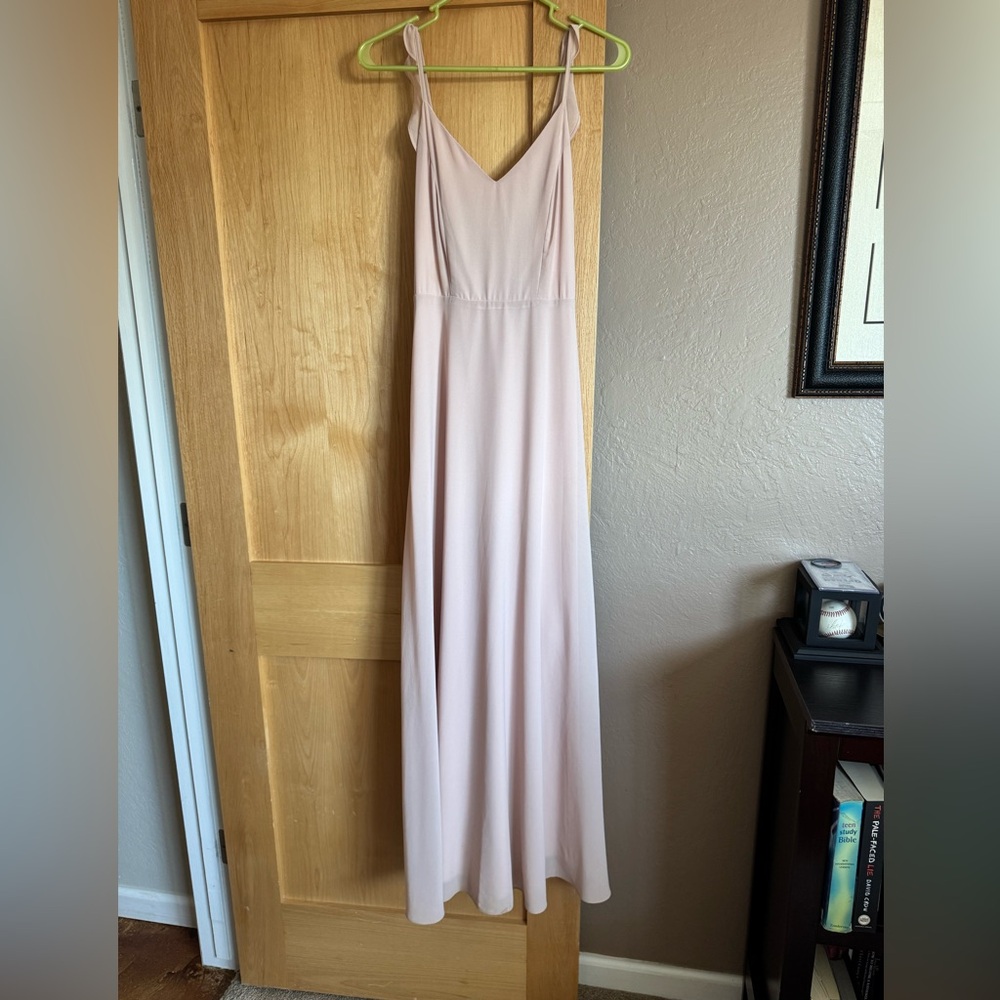 Lulu's Blush Pink Maxi Dress